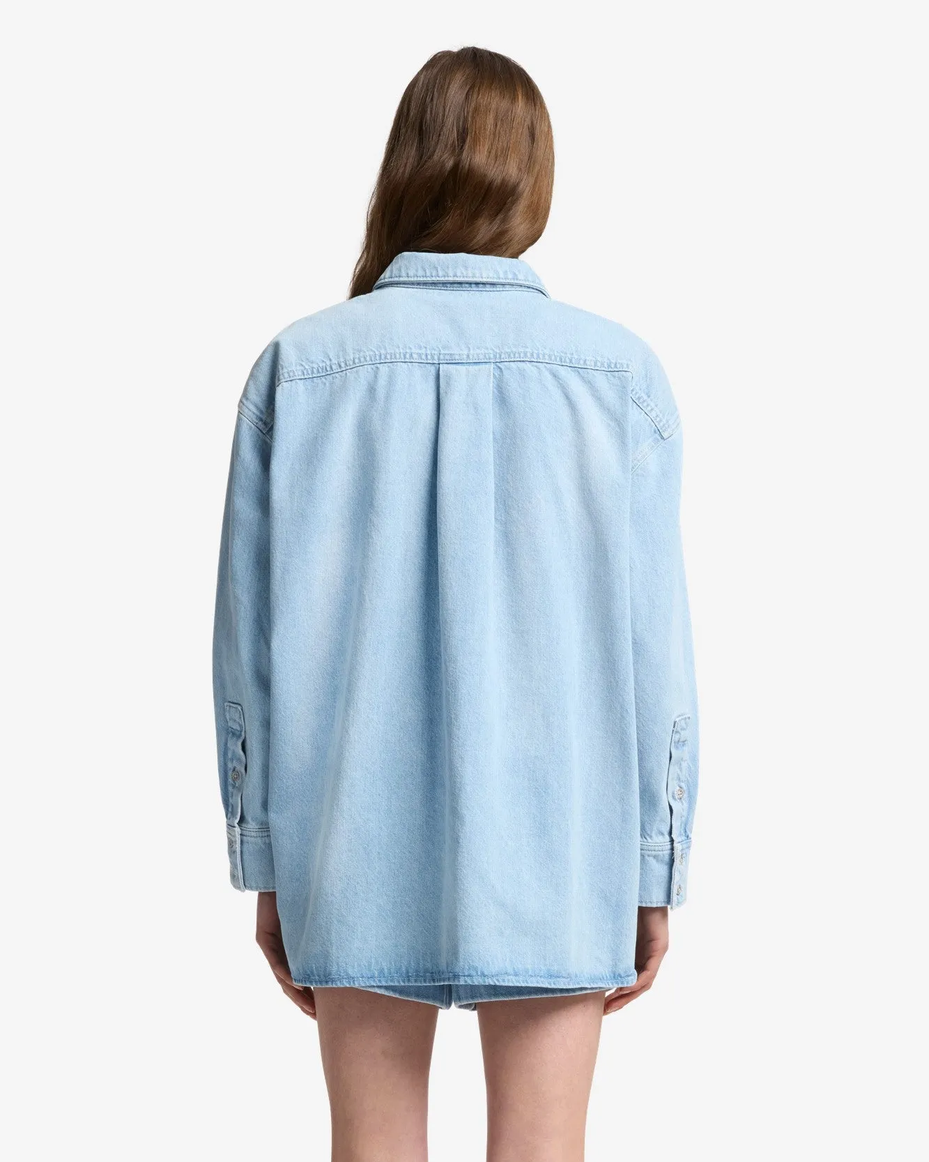 MANKIND Nina Relaxed Overshirt in Another Time sold by 7 For All Mankind product image thumbnail 5