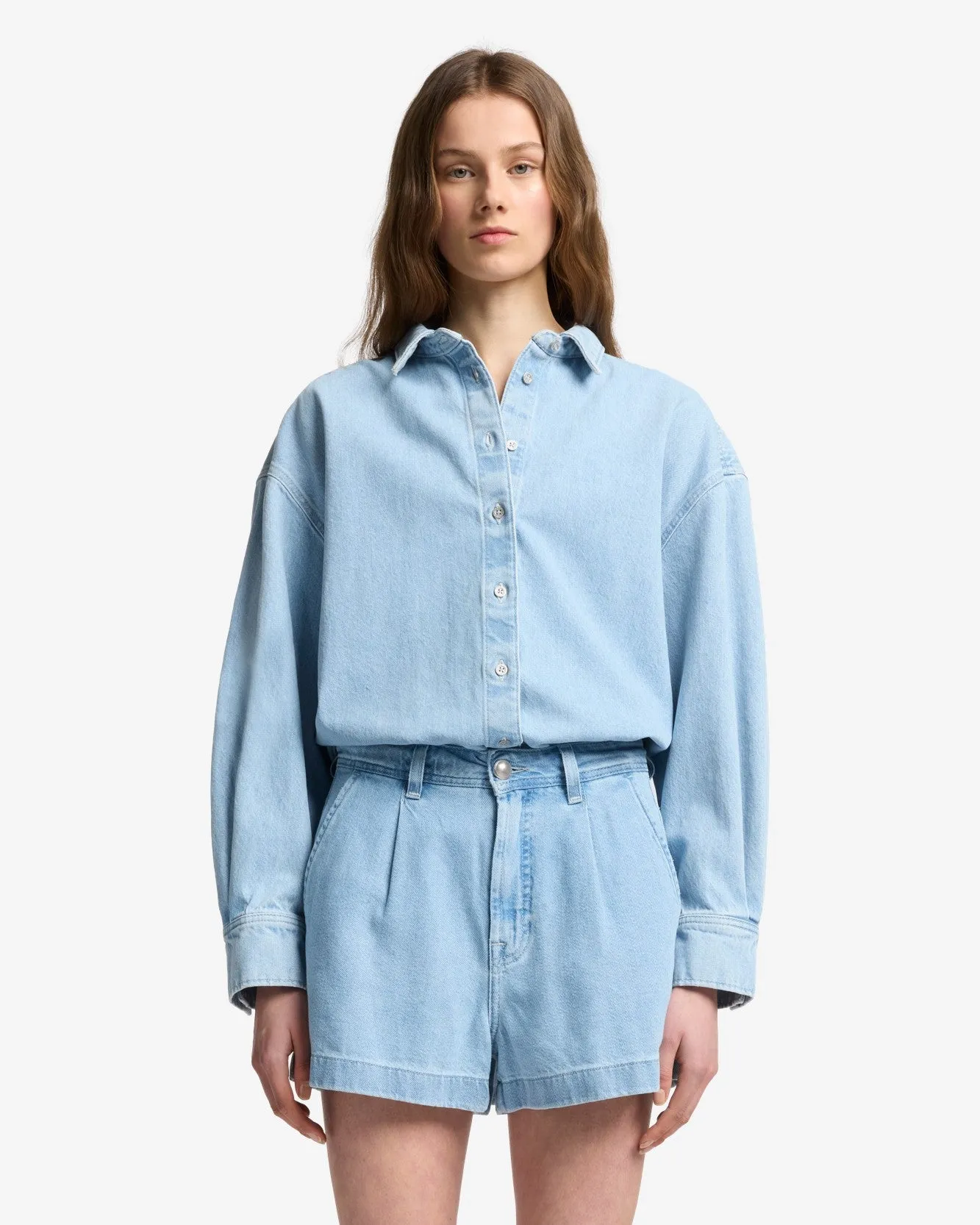 MANKIND Nina Relaxed Overshirt in Another Time sold by 7 For All Mankind product image thumbnail 2