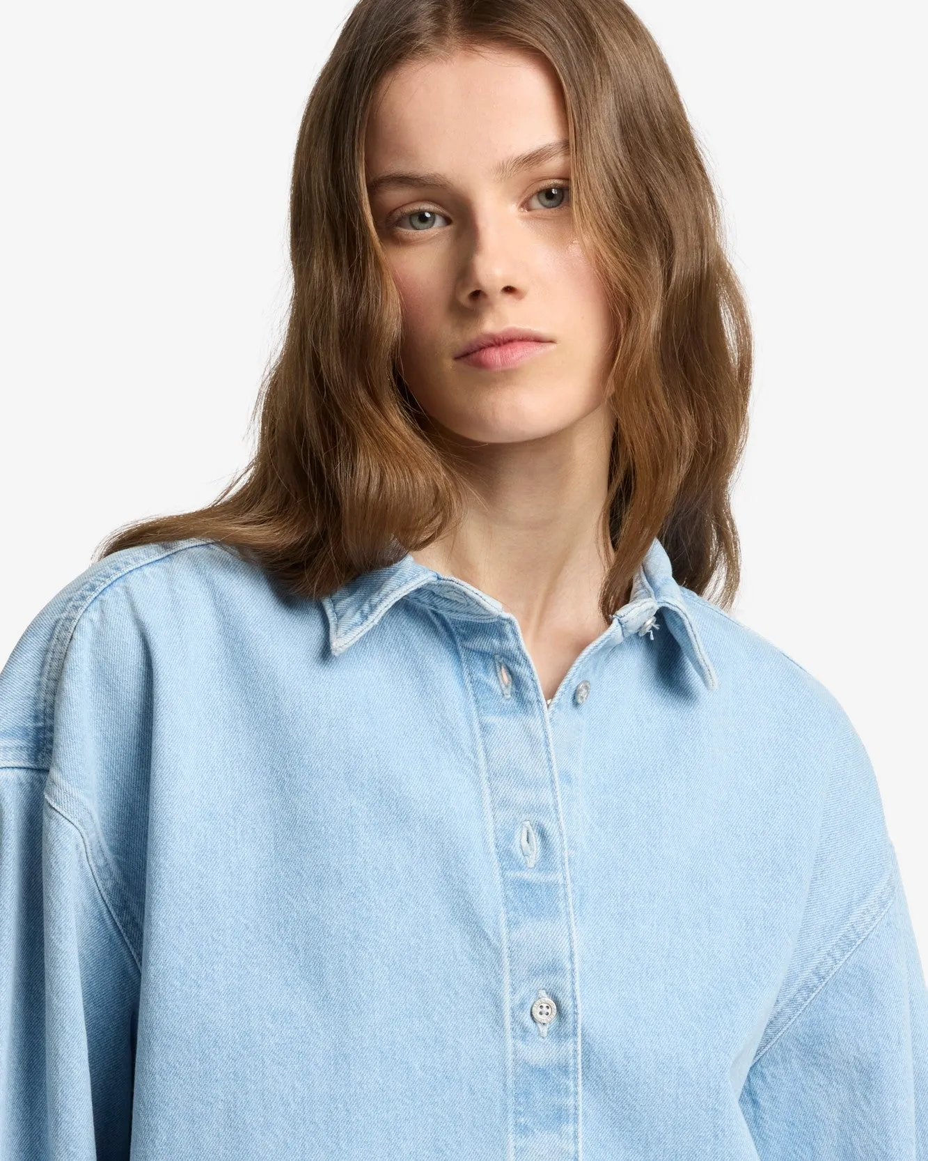 MANKIND Nina Relaxed Overshirt in Another Time sold by 7 For All Mankind product image thumbnail 4