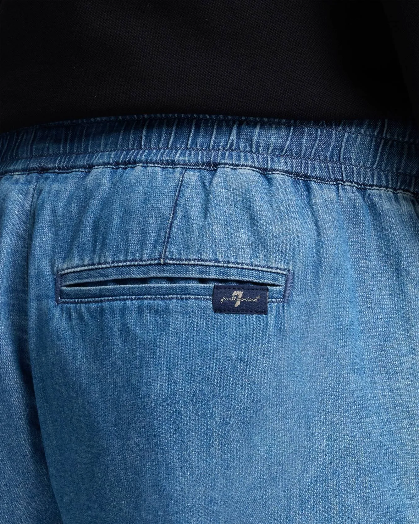 Leisure Denim Jogger Short in Seabrook sold by 7 For All Mankind product image thumbnail 4