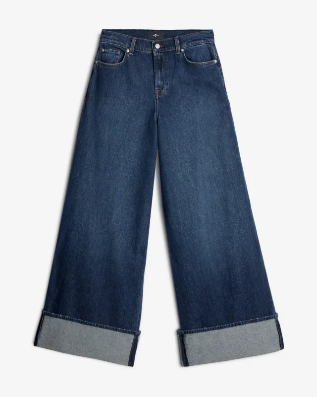 MANKIND Marie Cuffed Wide Leg in Radar sold by 7 For All Mankind