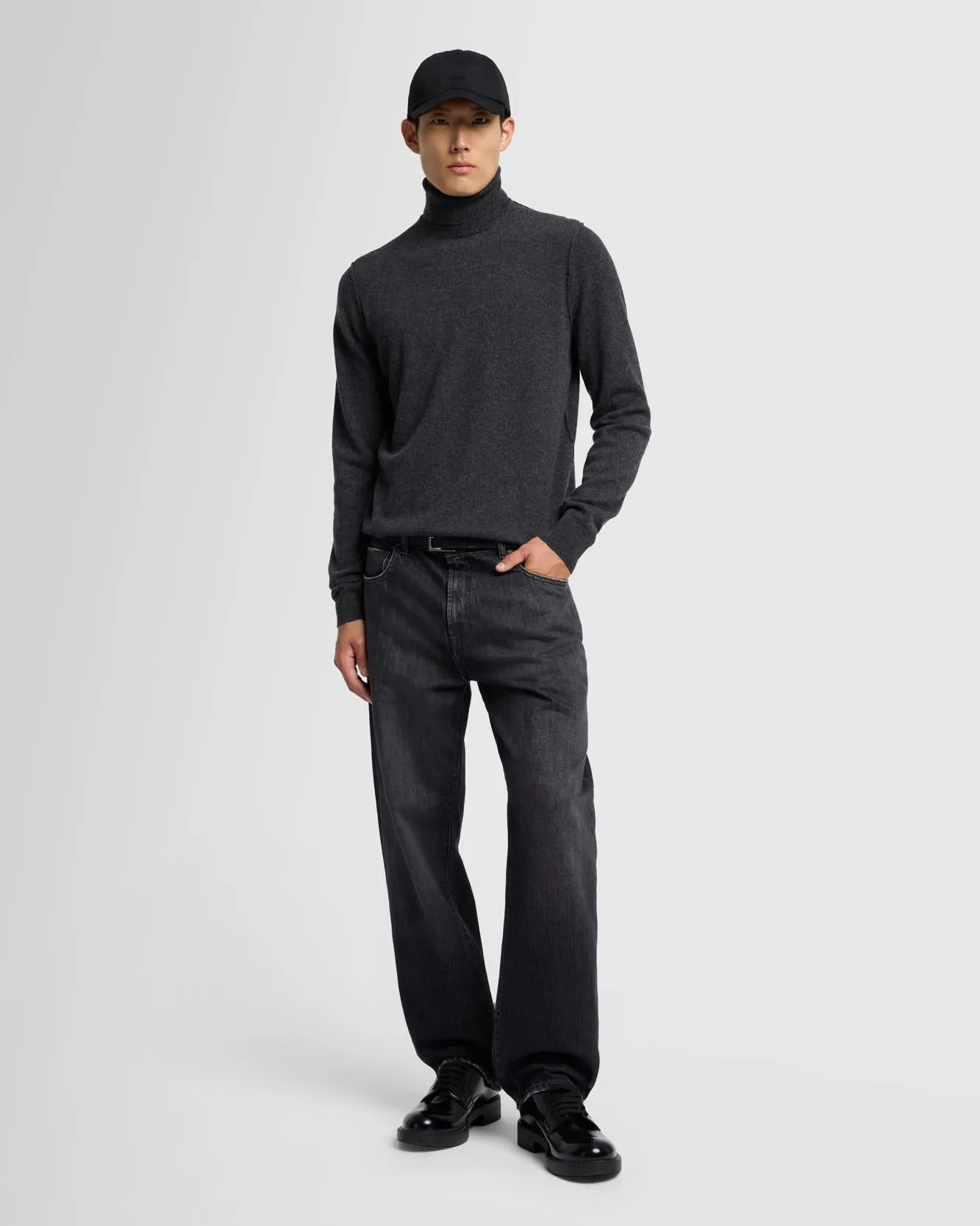 Cashmere Turtleneck in Dark Grey sold by 7 For All Mankind product image thumbnail 2