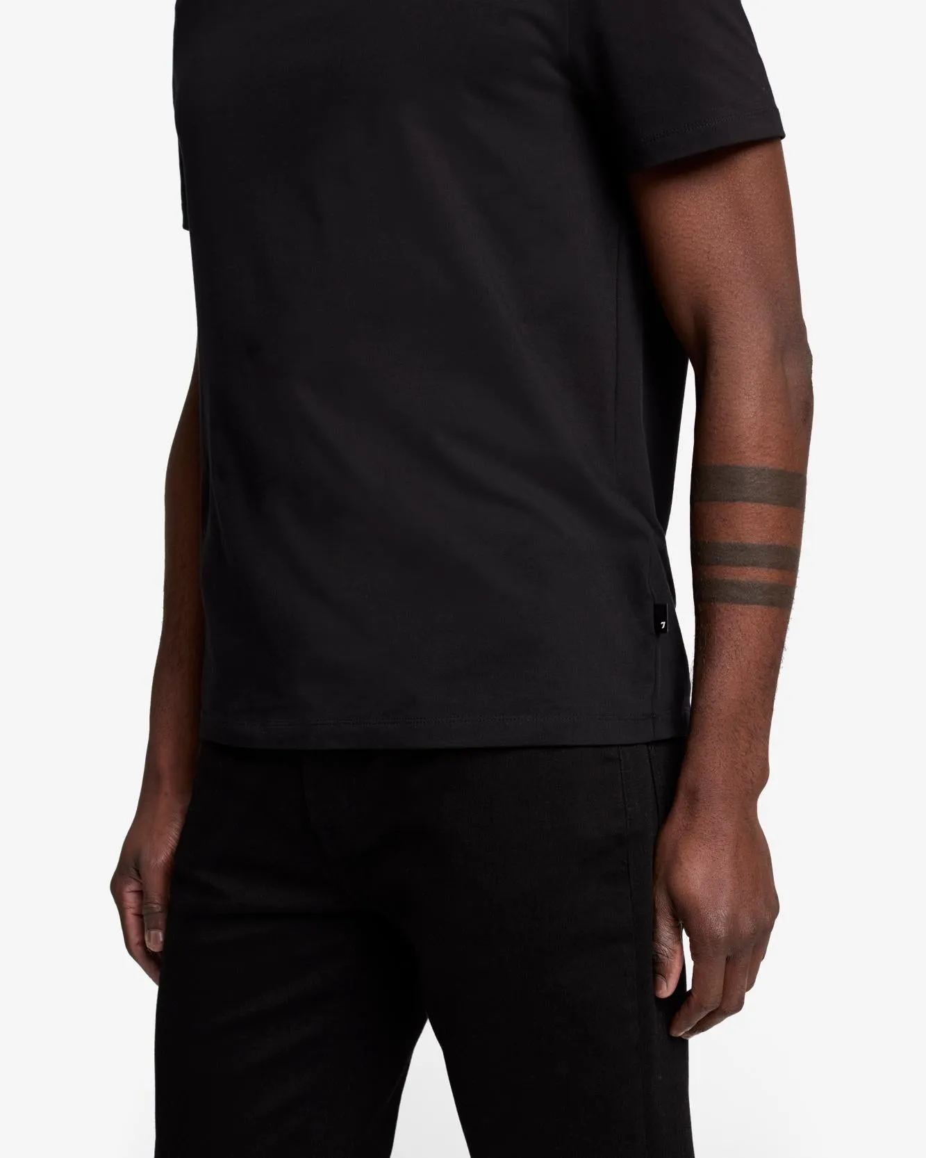 3 Pack Luxe Performance Tee in Black sold by 7 For All Mankind product image thumbnail 4