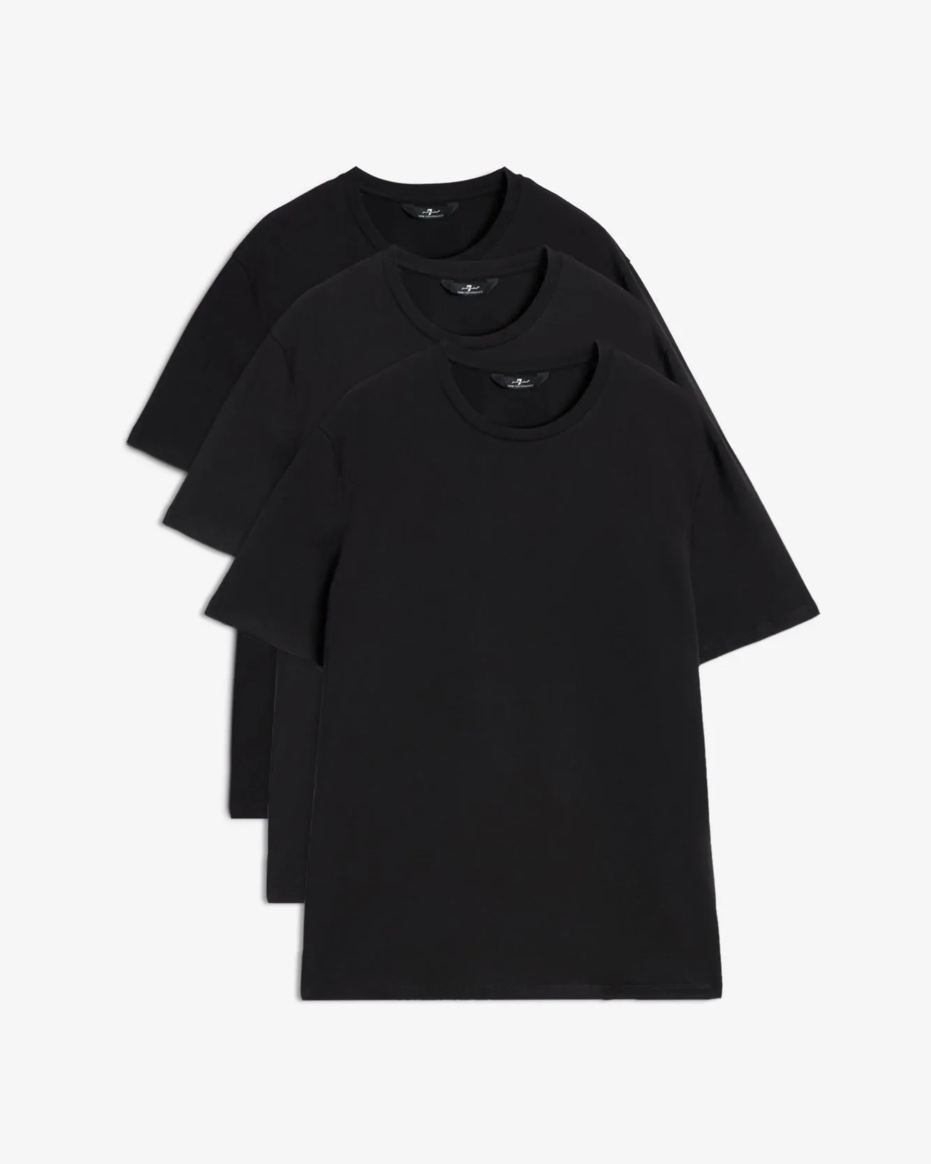3 Pack Luxe Performance Tee in Black sold by 7 For All Mankind