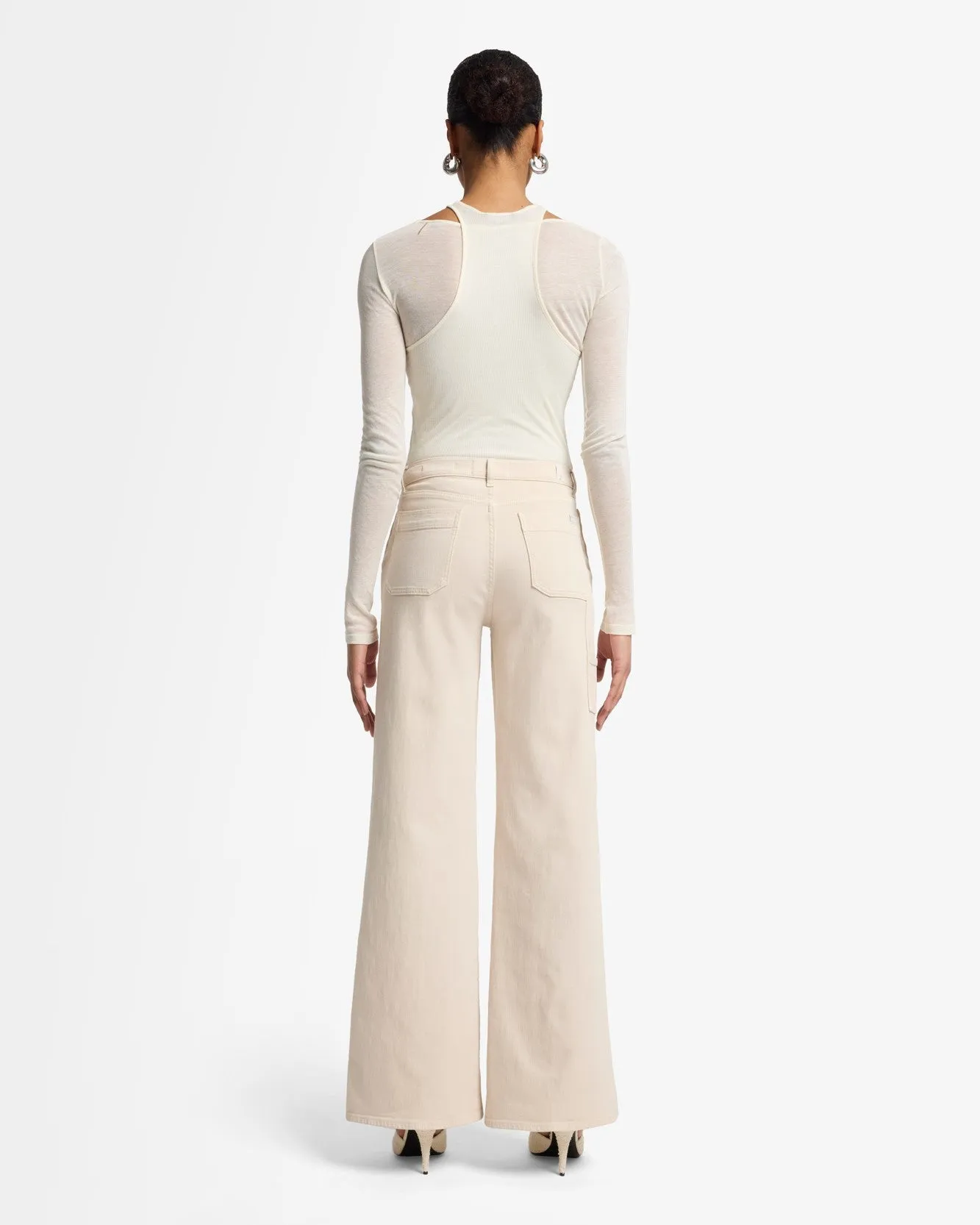 Luxe Vintage Lotta in Creme sold by 7 For All Mankind product image thumbnail 5