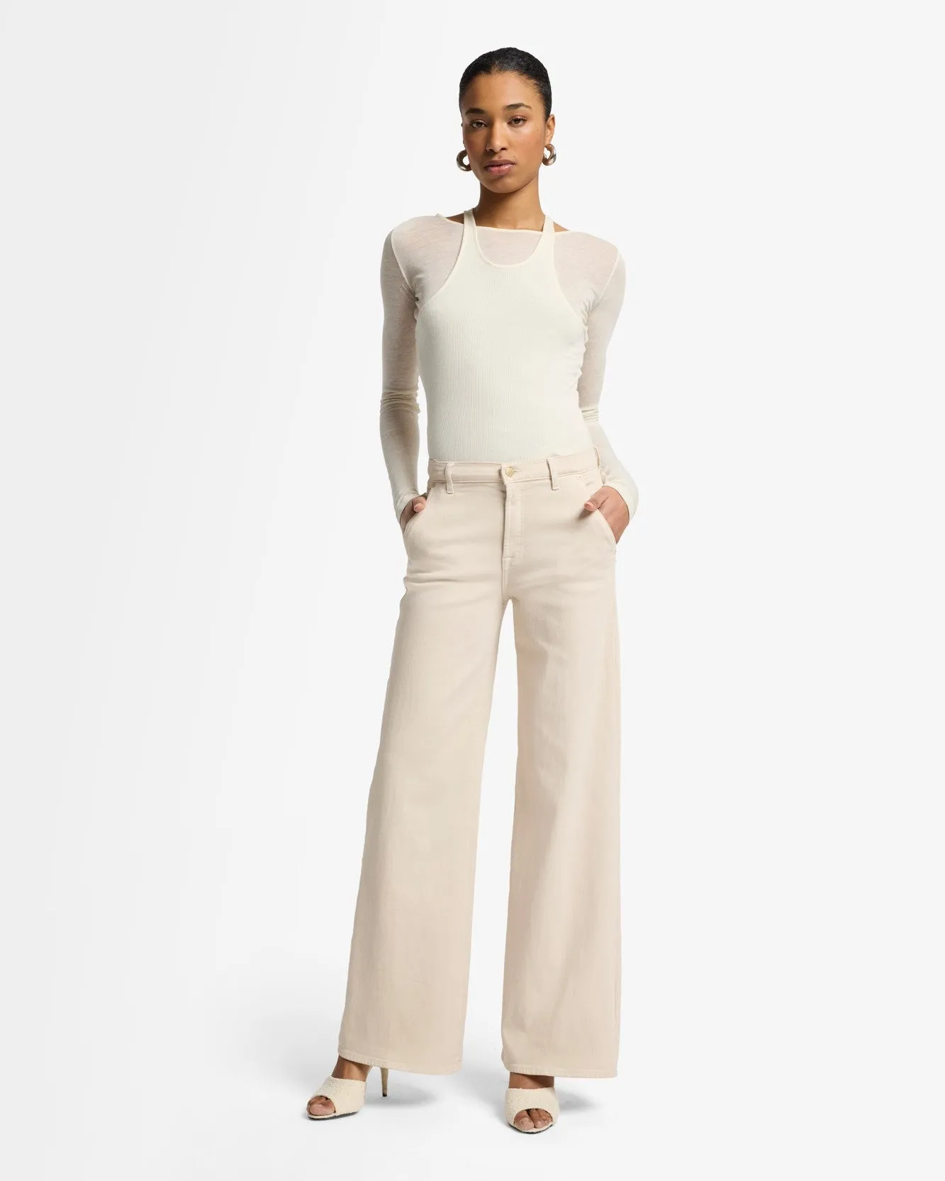 Luxe Vintage Lotta in Creme sold by 7 For All Mankind product image thumbnail 2
