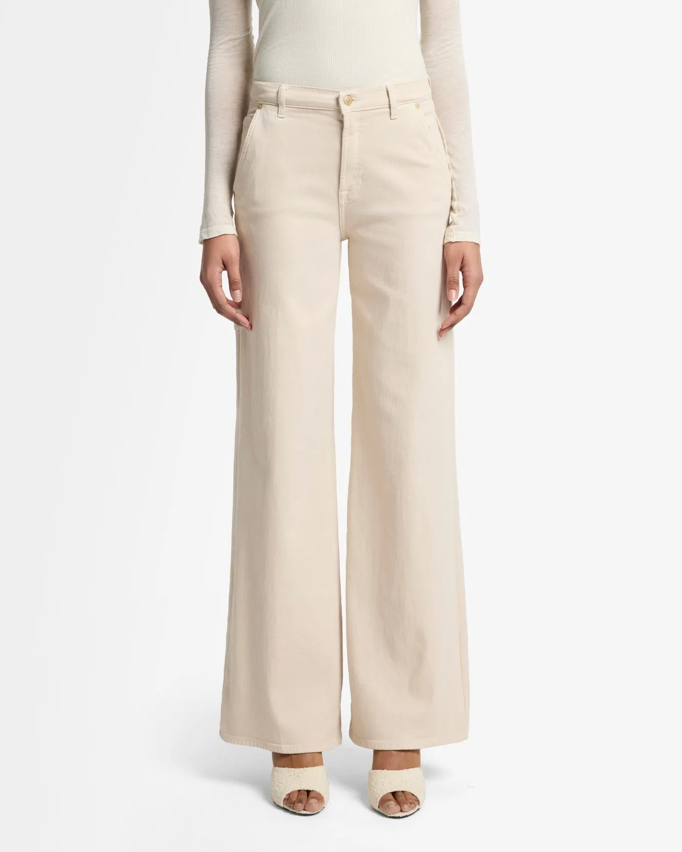 Luxe Vintage Lotta in Creme sold by 7 For All Mankind product image thumbnail 3