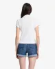 Ribbed Henley Polo in Optical White sold by 7 For All Mankind