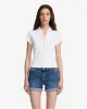 Ribbed Henley Polo in Optical White sold by 7 For All Mankind