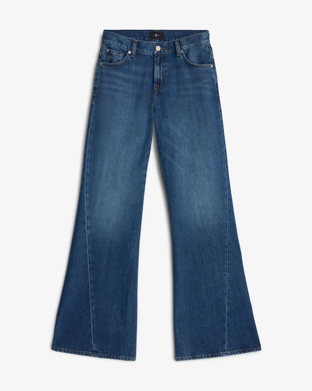 Slim Illusion Twisted Seam Spencer Flare in Mesa sold by 7 For All Mankind