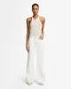 Slim Illusion Twisted Seam Spencer Flare in Milky Way sold by 7 For All Mankind