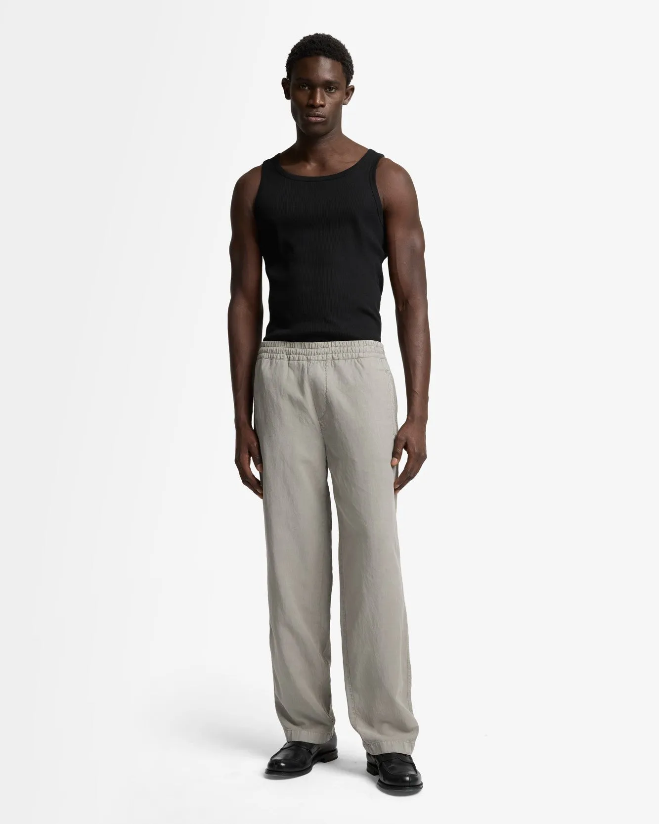 Linen Blend Jogger Pant in Sage sold by 7 For All Mankind product image thumbnail 2