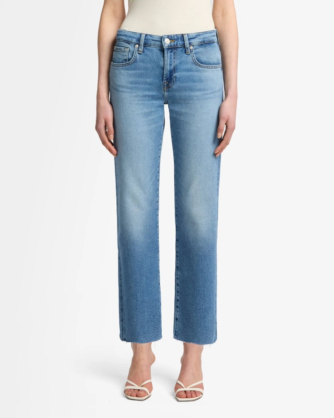 Luxe Vintage Calie Straight Ankle in Fancy sold by 7 For All Mankind product image thumbnail 3