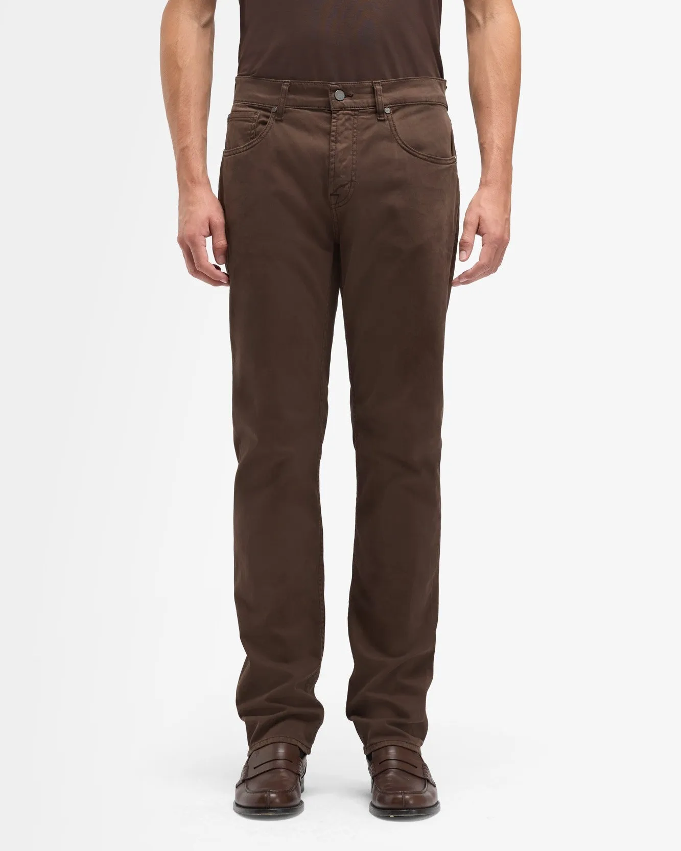Luxe Performance Sateen The Straight In Coffee Bean sold by 7 For All Mankind product image thumbnail 3