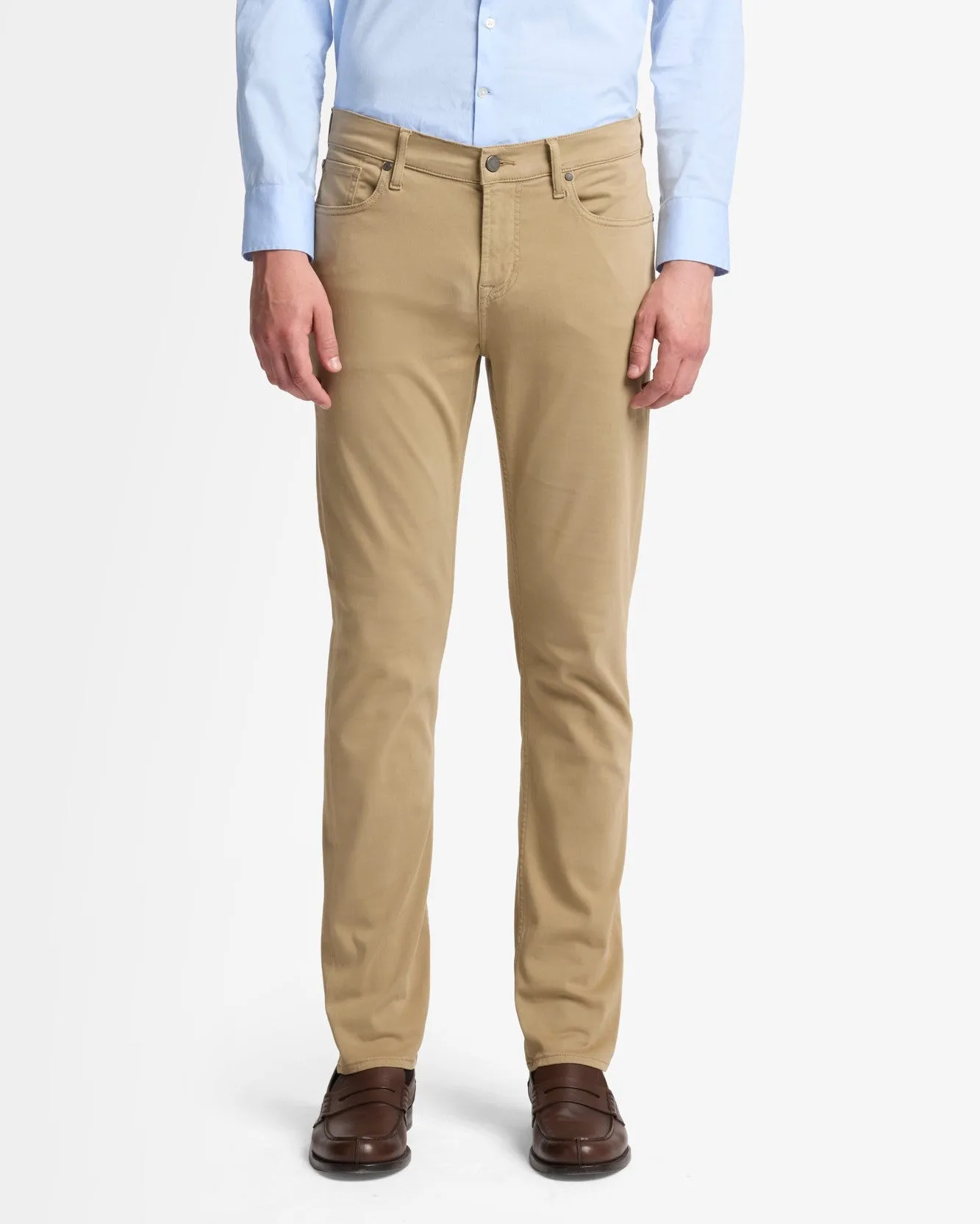 Luxe Performance Sateen Slimmy In Silver Mink sold by 7 For All Mankind product image thumbnail 3