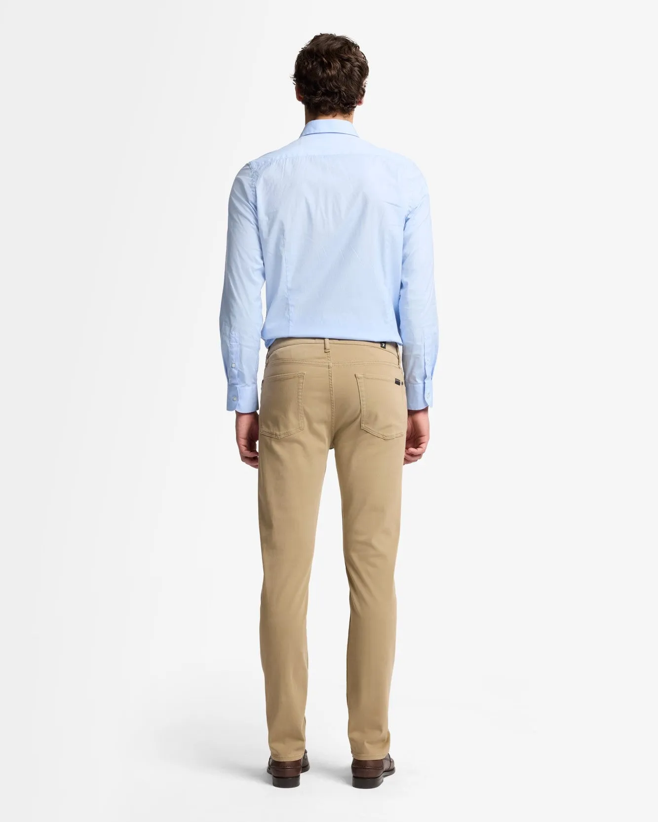 Luxe Performance Sateen Slimmy In Silver Mink sold by 7 For All Mankind product image thumbnail 5