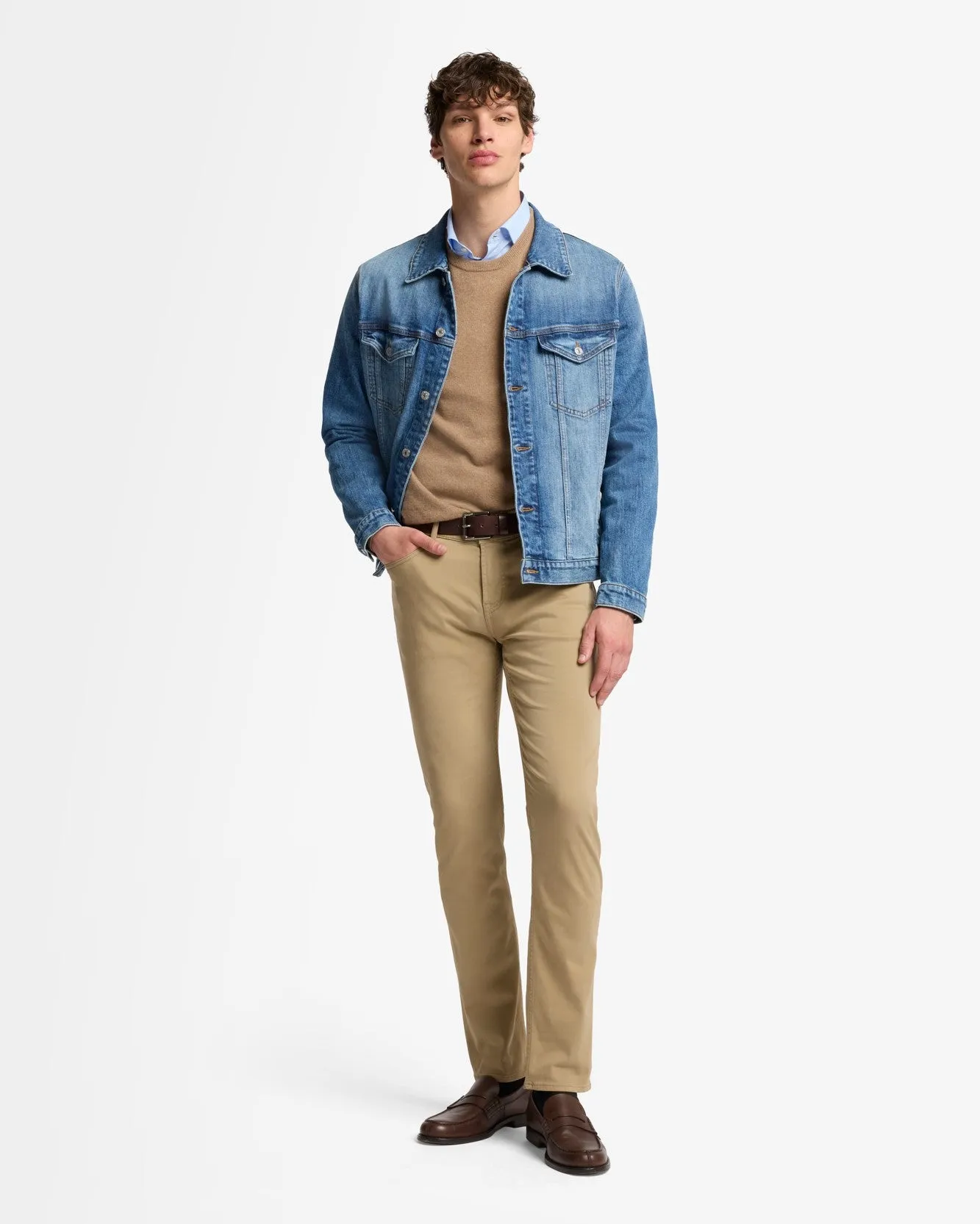 Luxe Performance Sateen Slimmy In Silver Mink sold by 7 For All Mankind product image thumbnail 2