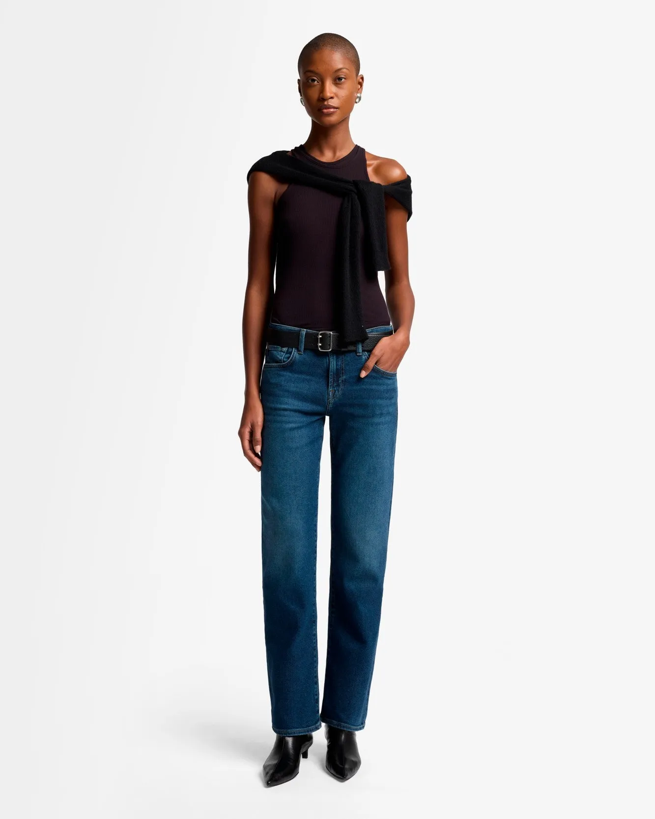 Luxe Vintage Calie Straight in Cisco sold by 7 For All Mankind product image thumbnail 2
