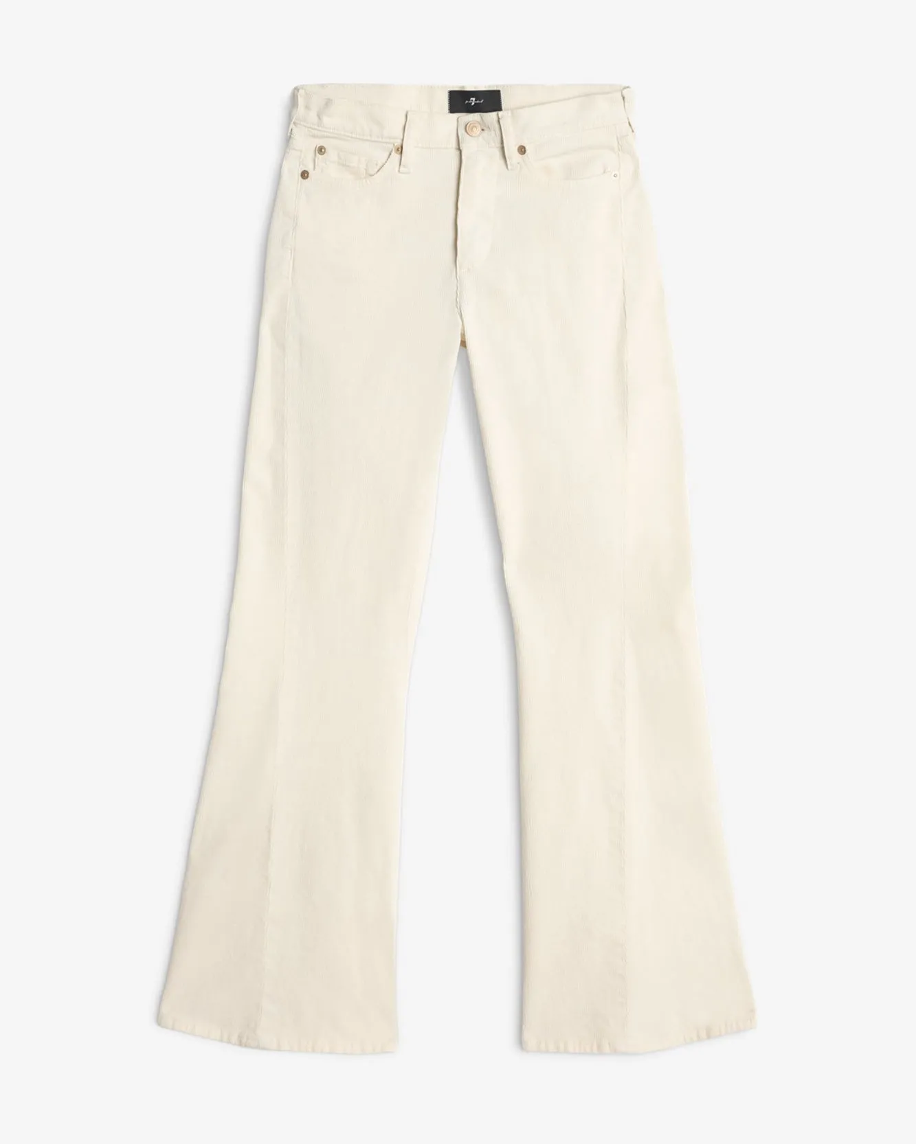 Corduroy Twisted Tailorless Dojo in Eggshell sold by 7 For All Mankind