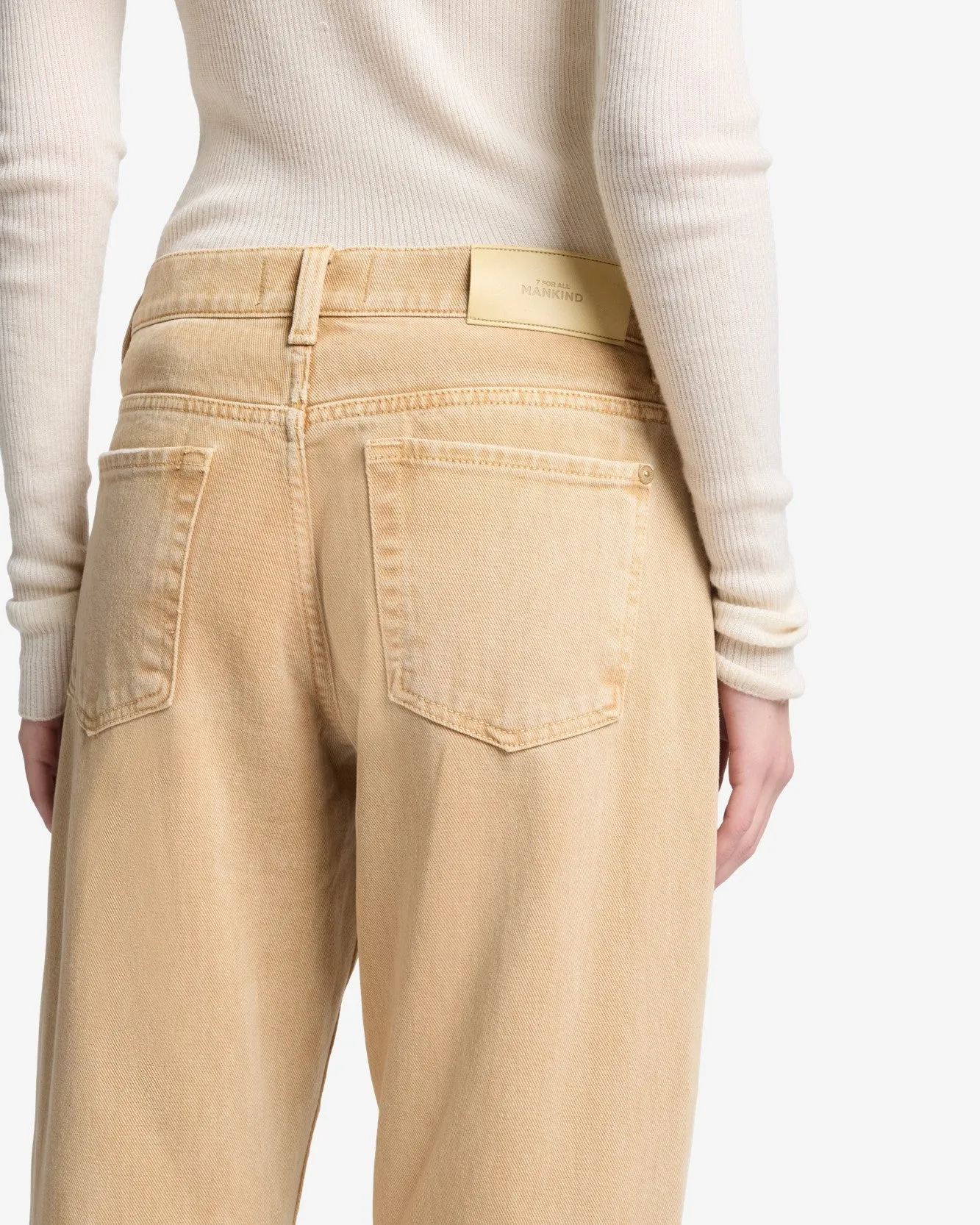 MANKIND Twisted Tess Trouser in Sand Dune sold by 7 For All Mankind product image thumbnail 4