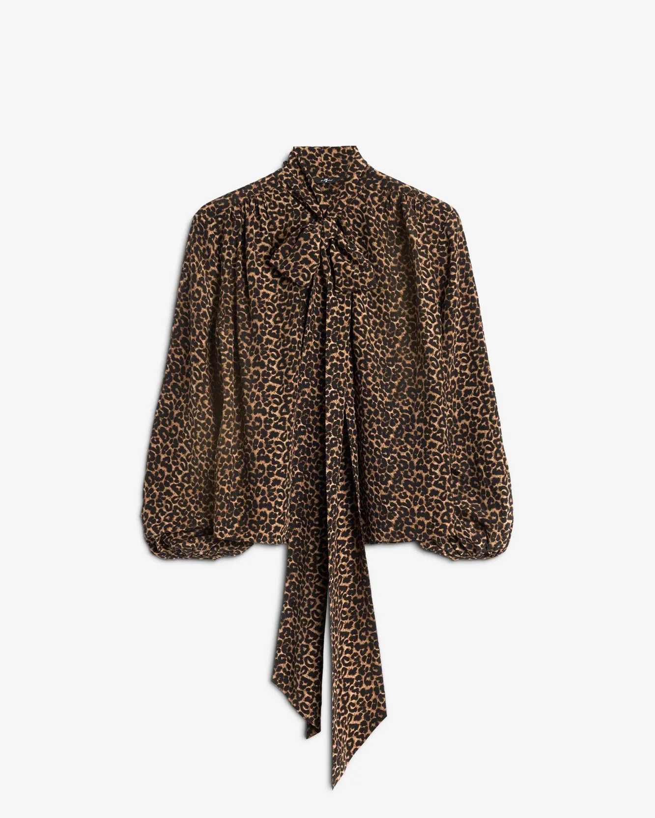 Silk Bow Shirt in Leo sold by 7 For All Mankind