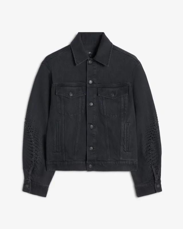 MANKIND Twisted Trucker Jacket in Thunderstorm sold by 7 For All Mankind