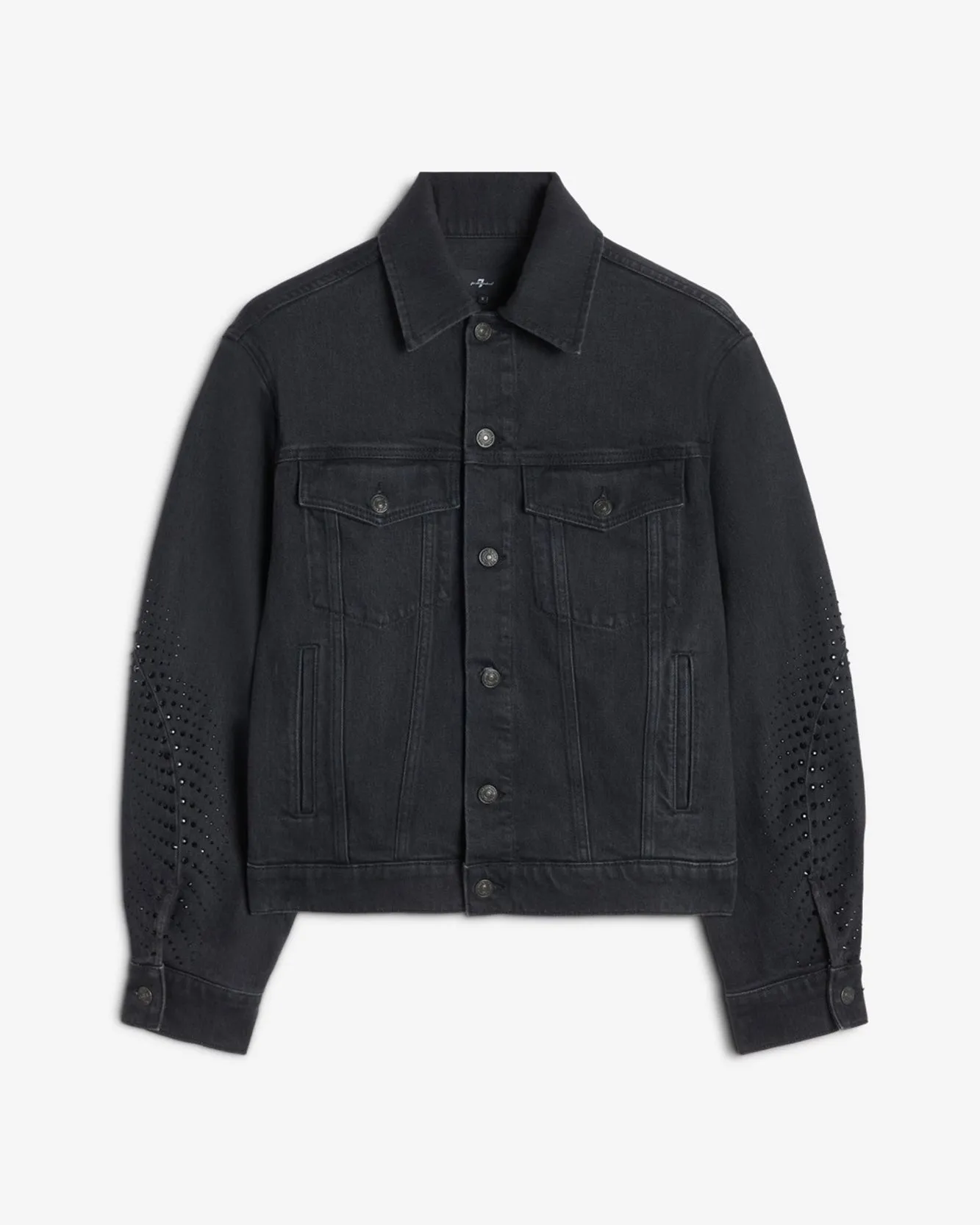 MANKIND Twisted Trucker Jacket in Thunderstorm sold by 7 For All Mankind