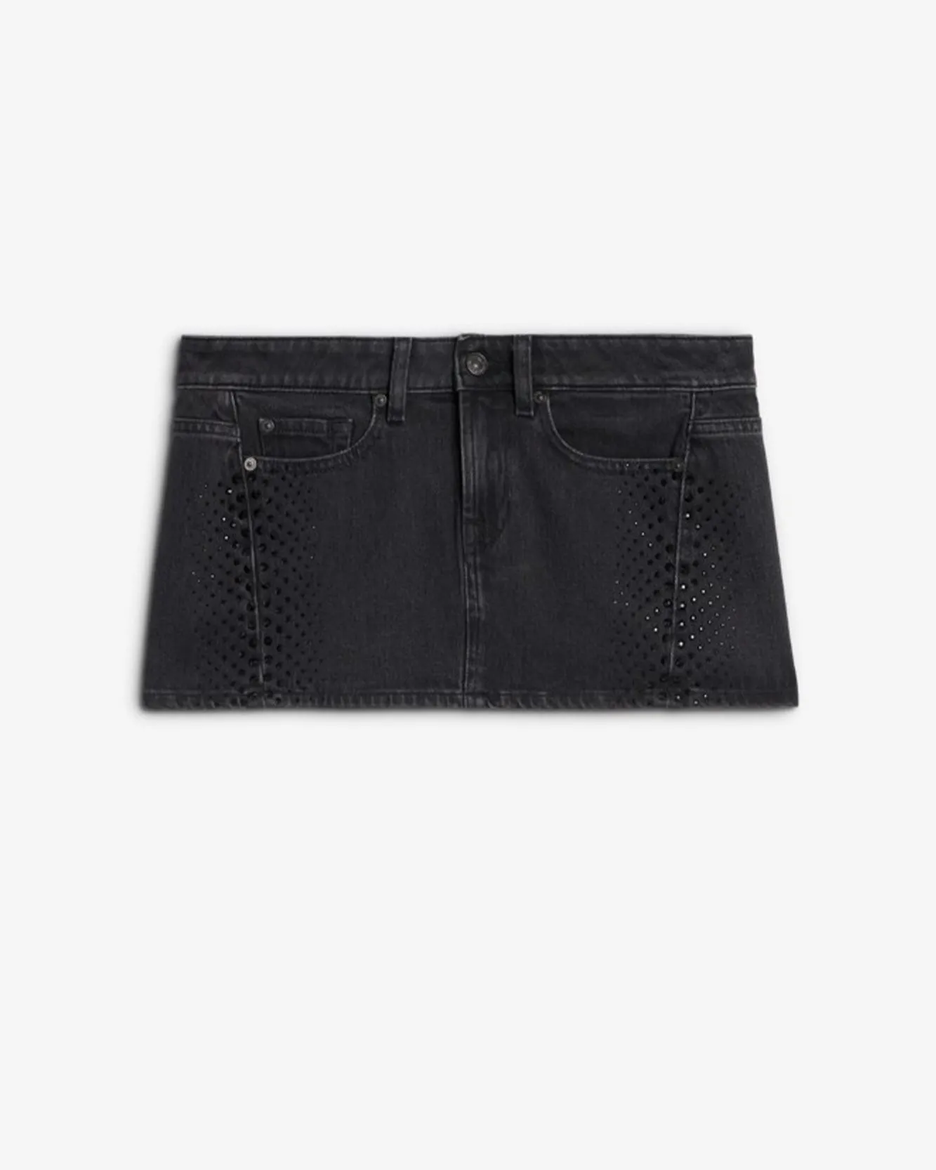 MANKIND Twisted Cherry Skirt in Thunder Storm sold by 7 For All Mankind