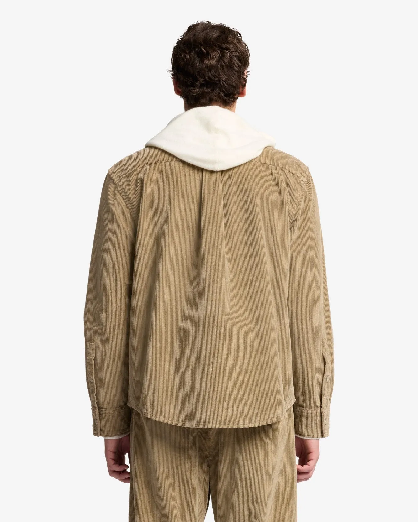 Corduroy Overshirt In Silver Mink sold by 7 For All Mankind product image thumbnail 5
