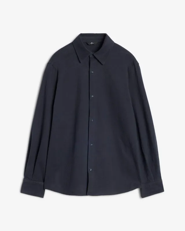 Comfort Twill Button Up Shirt In Vulcan sold by 7 For All Mankind