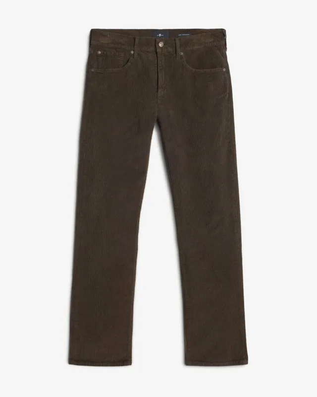 Corduroy The Straight In Dark Olive sold by 7 For All Mankind