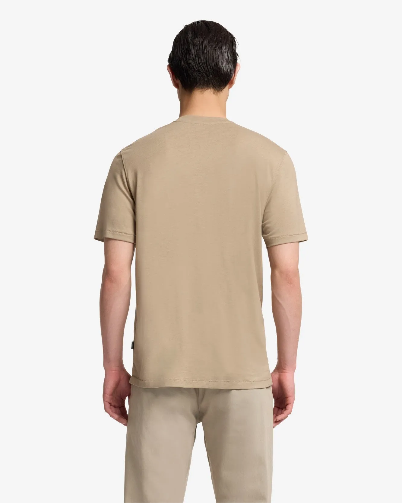 Lyocell Crewneck Tee in Silver Mink sold by 7 For All Mankind product image thumbnail 5