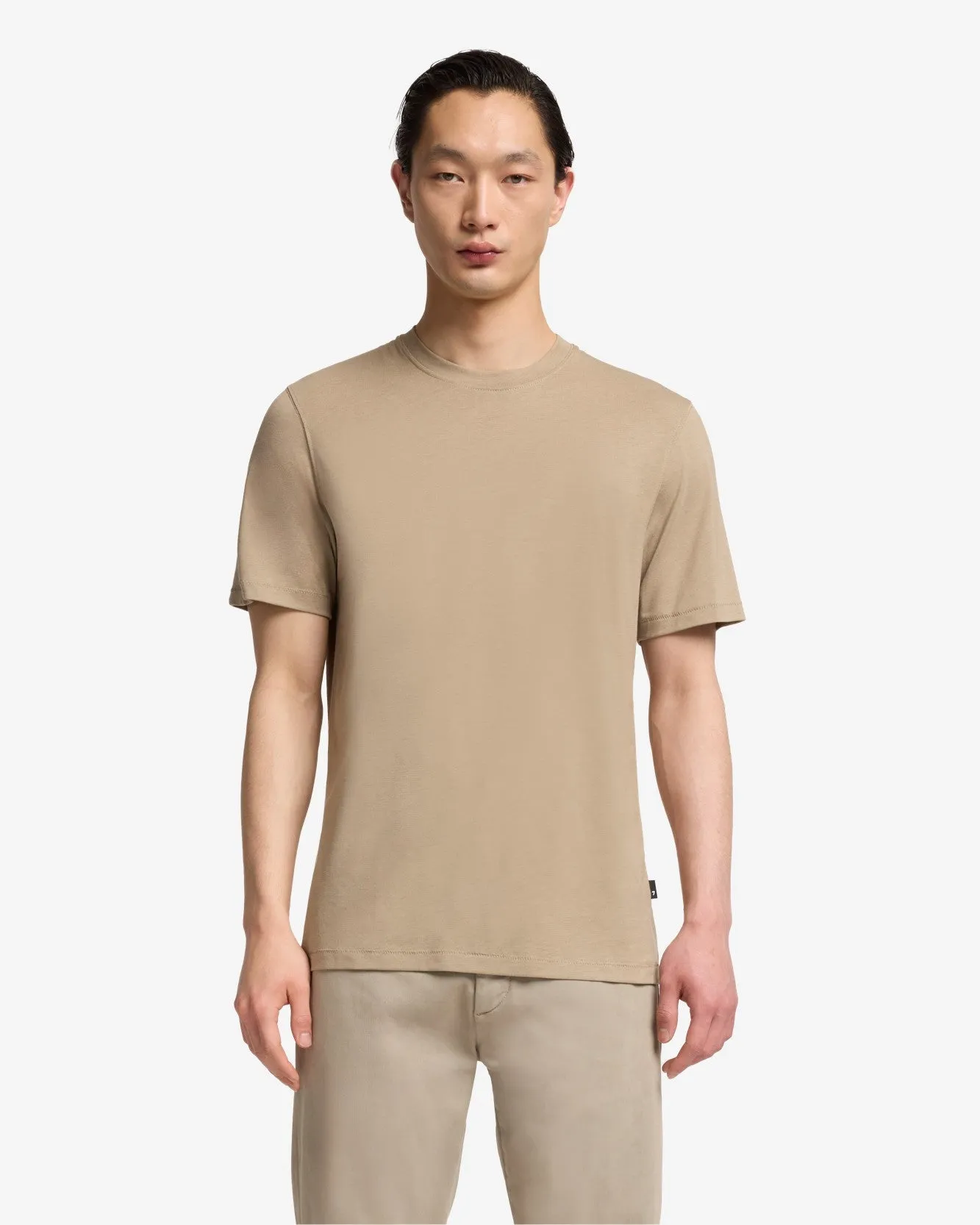 Lyocell Crewneck Tee in Silver Mink sold by 7 For All Mankind product image thumbnail 2