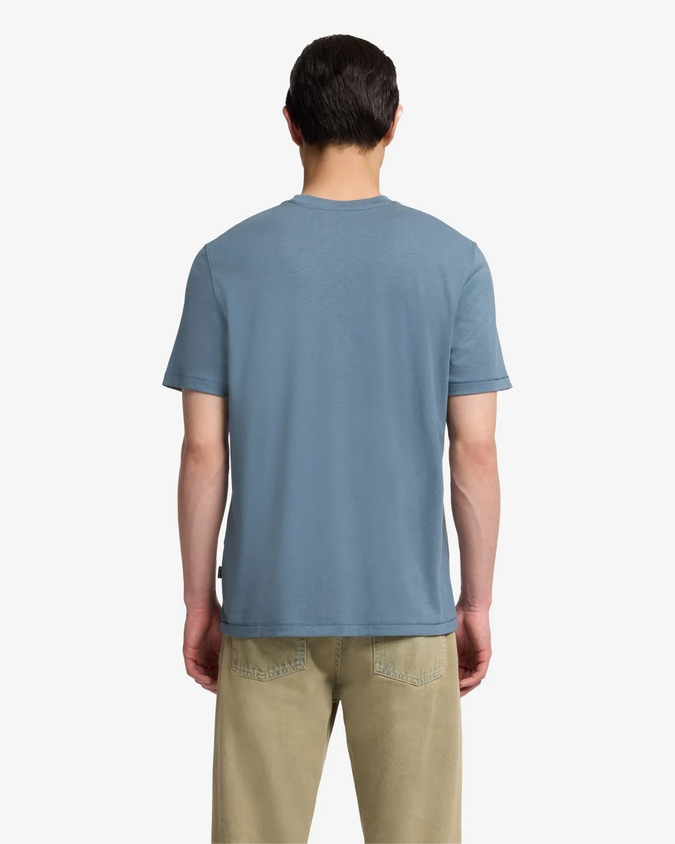 Lyocell Crewneck Tee in Titan sold by 7 For All Mankind product image thumbnail 5