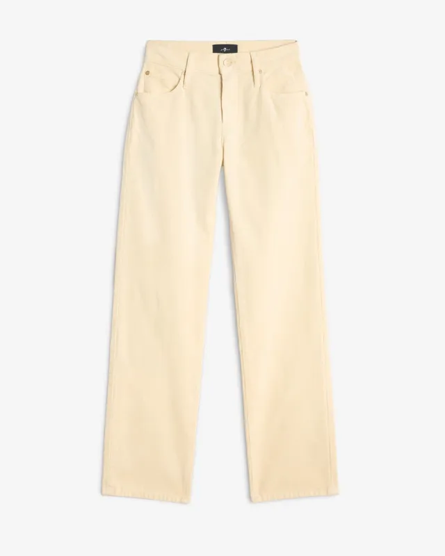 Corduroy Calie Straight in Eggshell sold by 7 For All Mankind