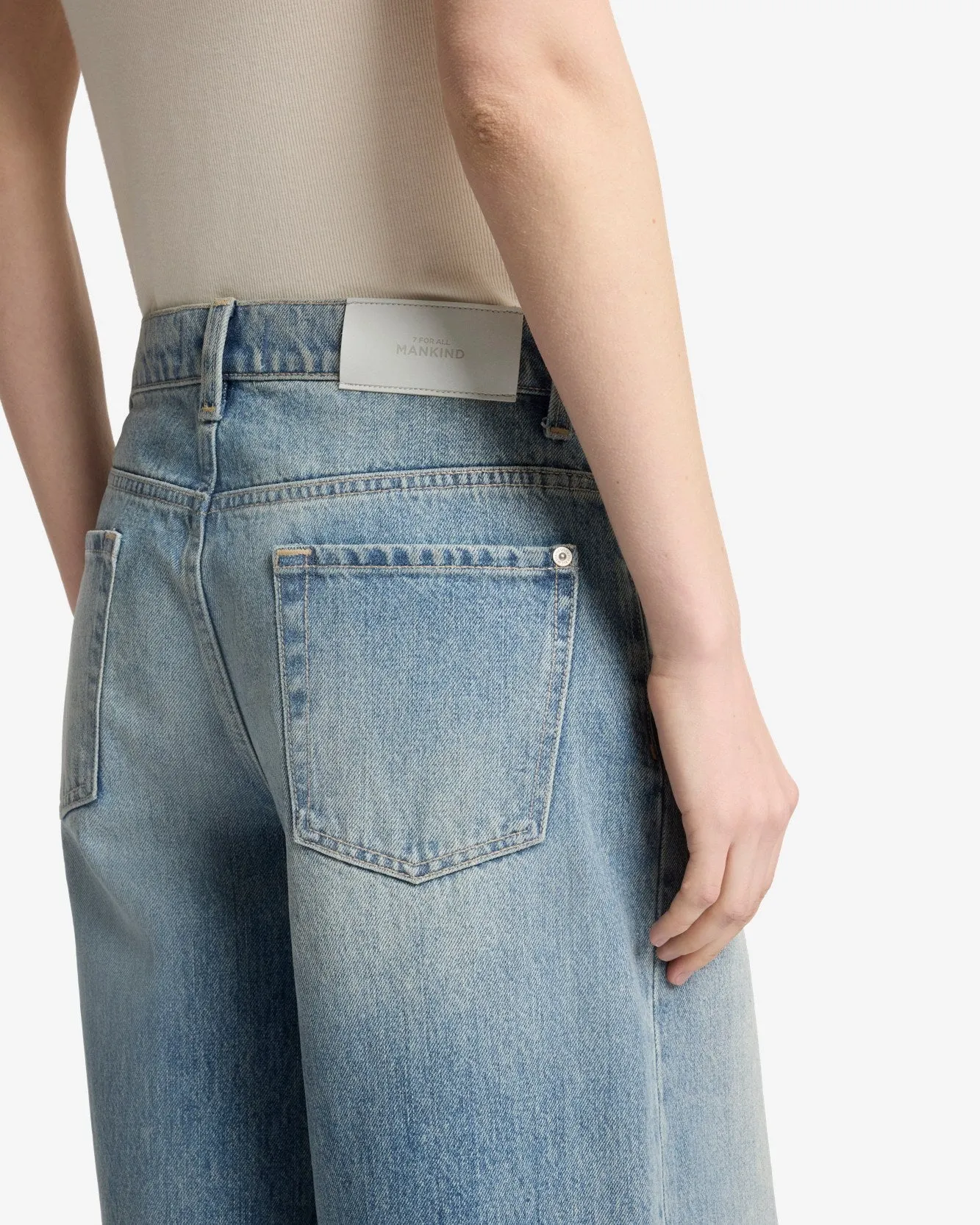 Marie Wide Leg in Coated Midland sold by 7 For All Mankind product image thumbnail 4