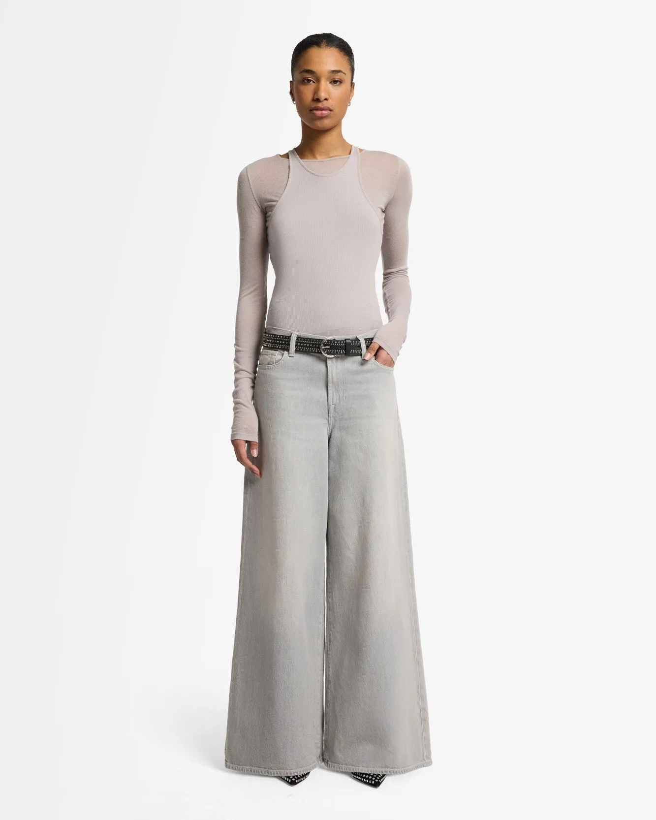 MANKIND Marie Wide Leg in Drive sold by 7 For All Mankind product image thumbnail 2