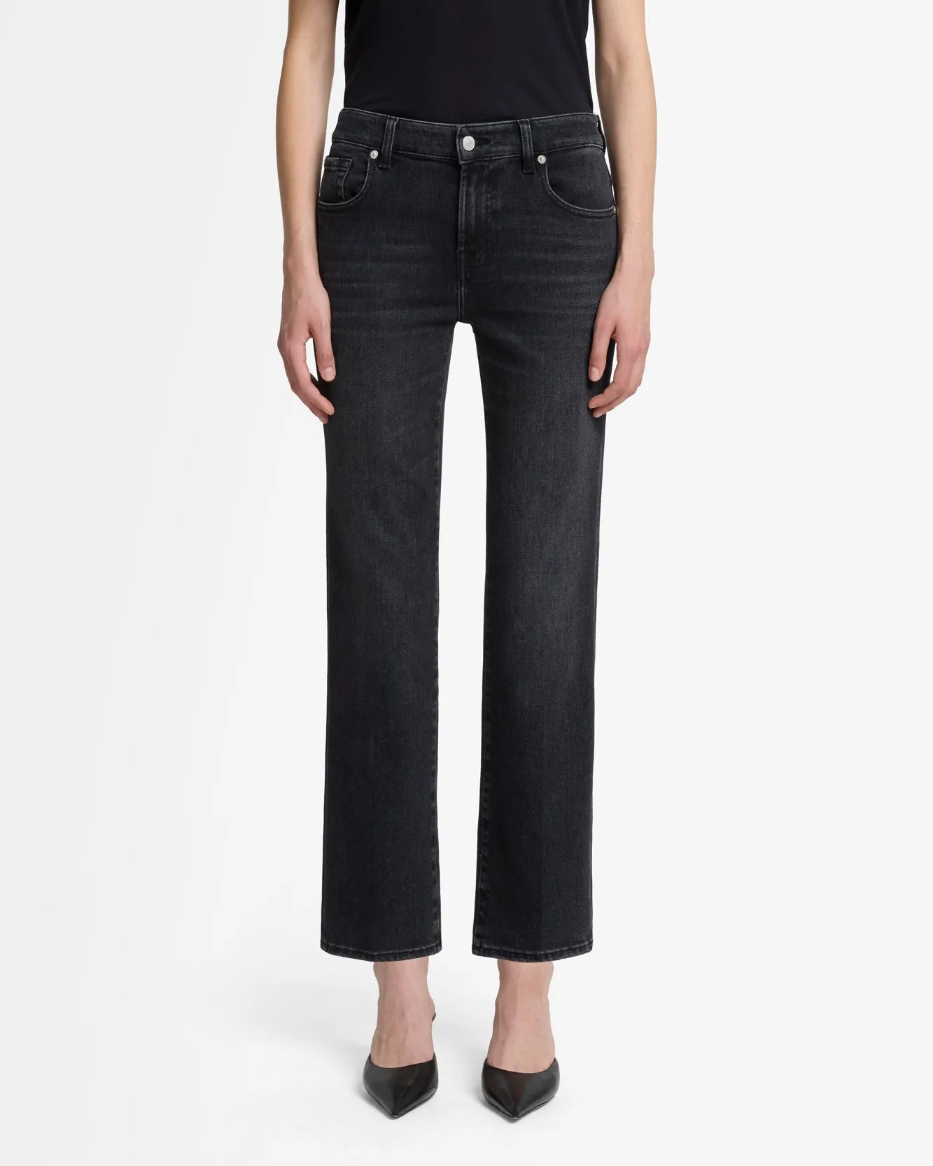 Luxe Vintage Calie Straight Ankle in Bottomline sold by 7 For All Mankind product image thumbnail 3