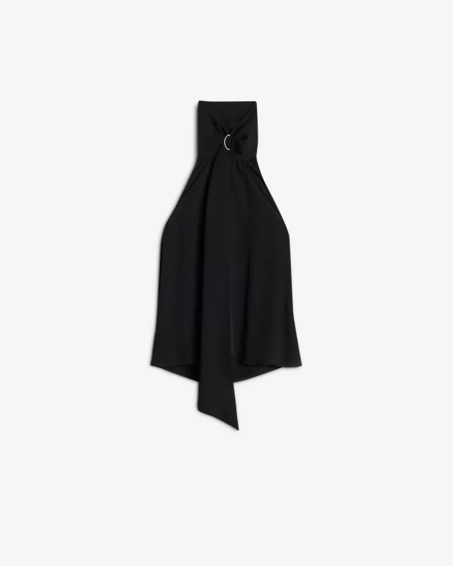 Silk Halter Top in Black sold by 7 For All Mankind