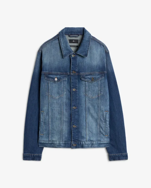 Multicount Perfect Trucker Jacket In Countless sold by 7 For All Mankind