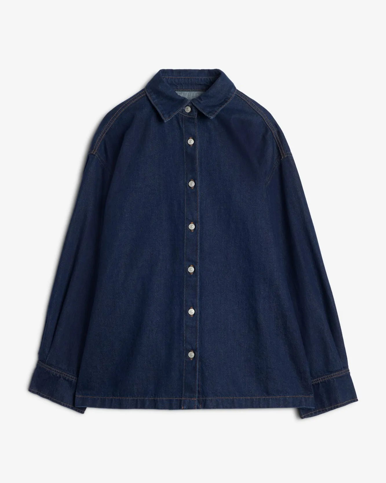MANKIND Pleated Overshirt in Franklin sold by 7 For All Mankind