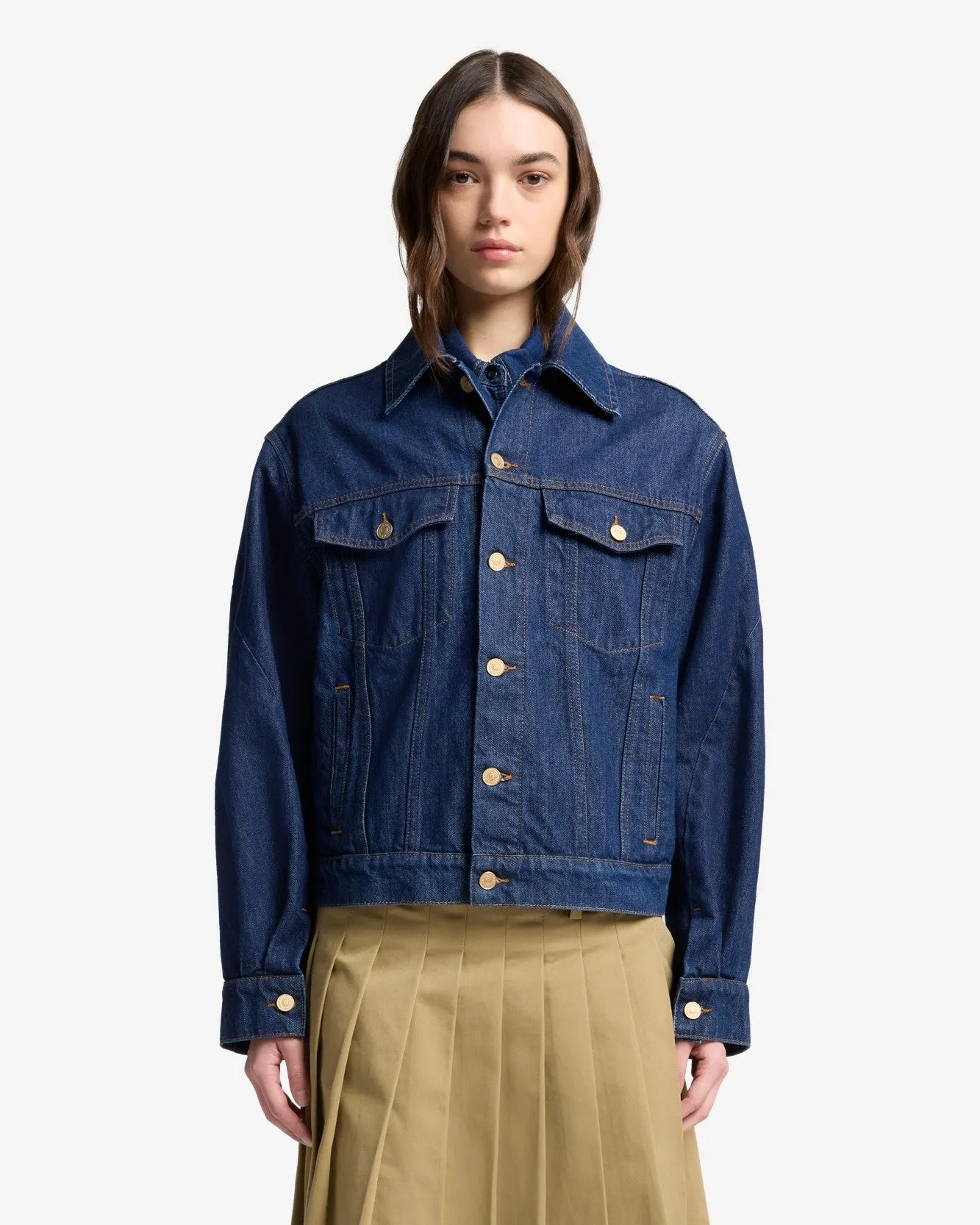 MANKIND Twisted Trucker Jacket in Blue Petal sold by 7 For All Mankind product image thumbnail 2