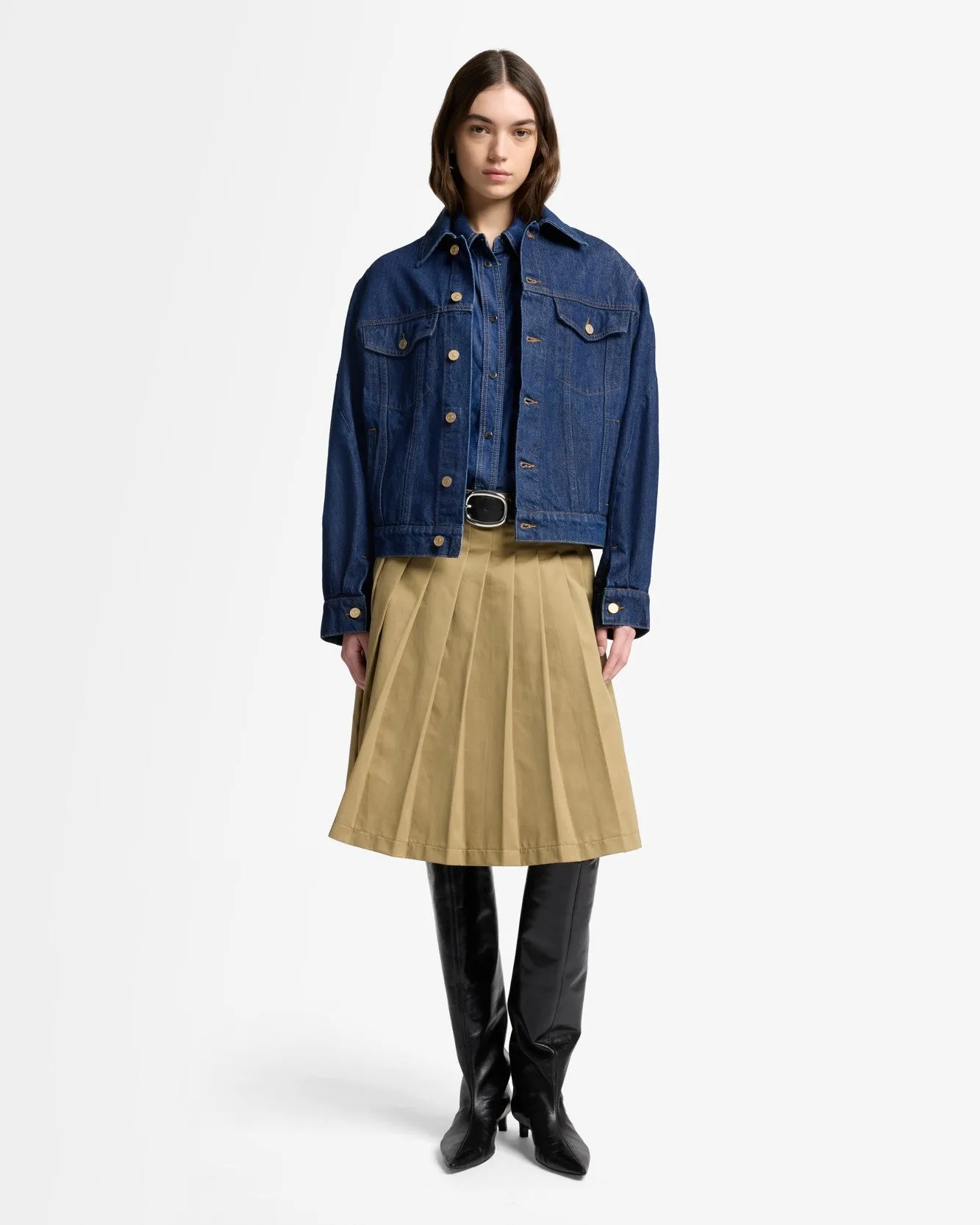 MANKIND Twisted Trucker Jacket in Blue Petal sold by 7 For All Mankind product image thumbnail 3