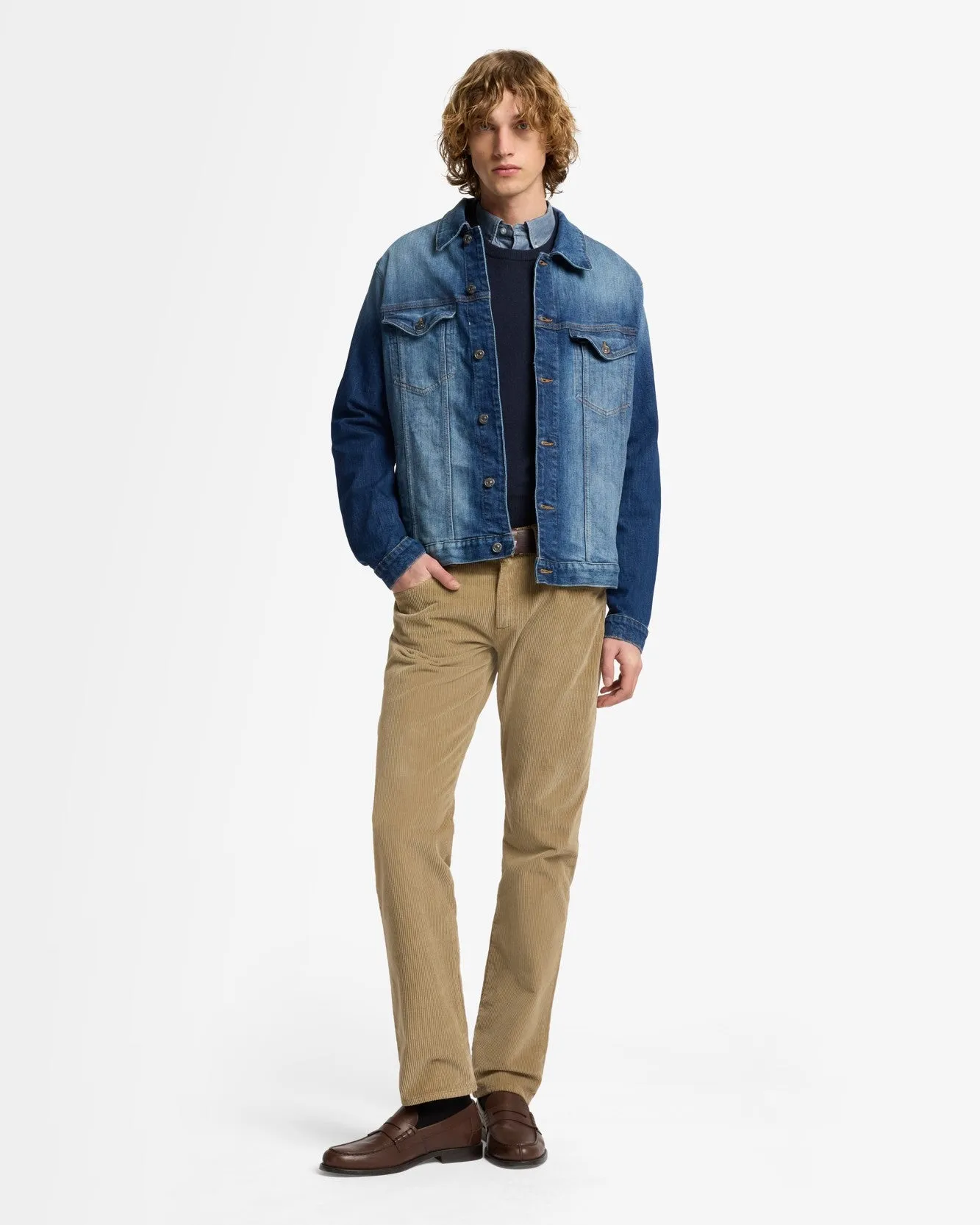 Cashmere Crewneck Sweater In Ink sold by 7 For All Mankind product image thumbnail 3