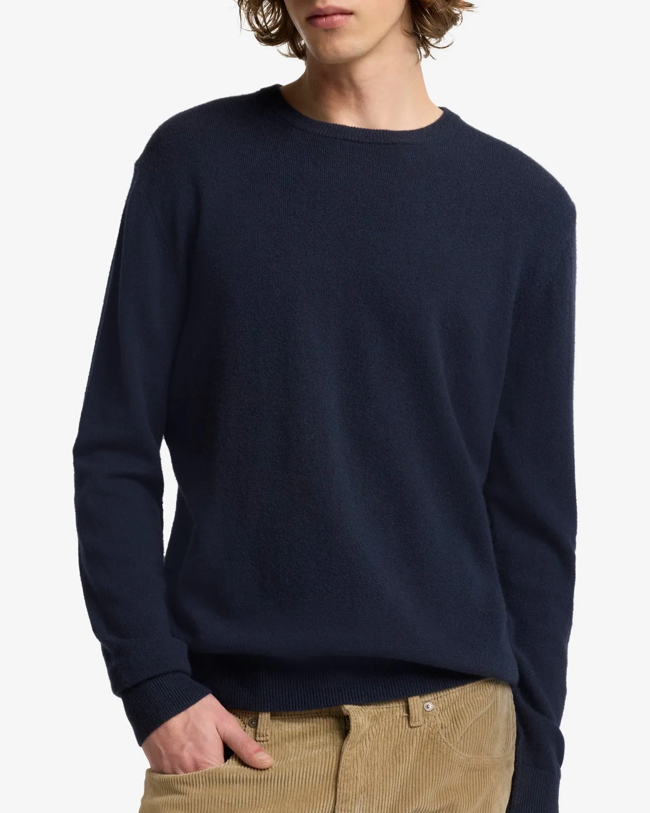 Cashmere Crewneck Sweater In Ink sold by 7 For All Mankind product image thumbnail 4