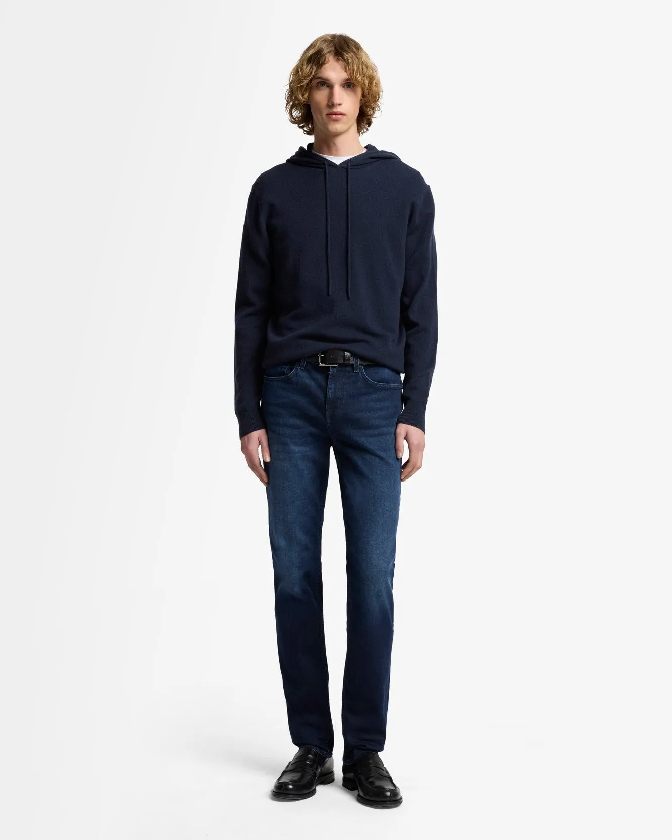 Cashmere Hoodie In Ink sold by 7 For All Mankind product image thumbnail 3