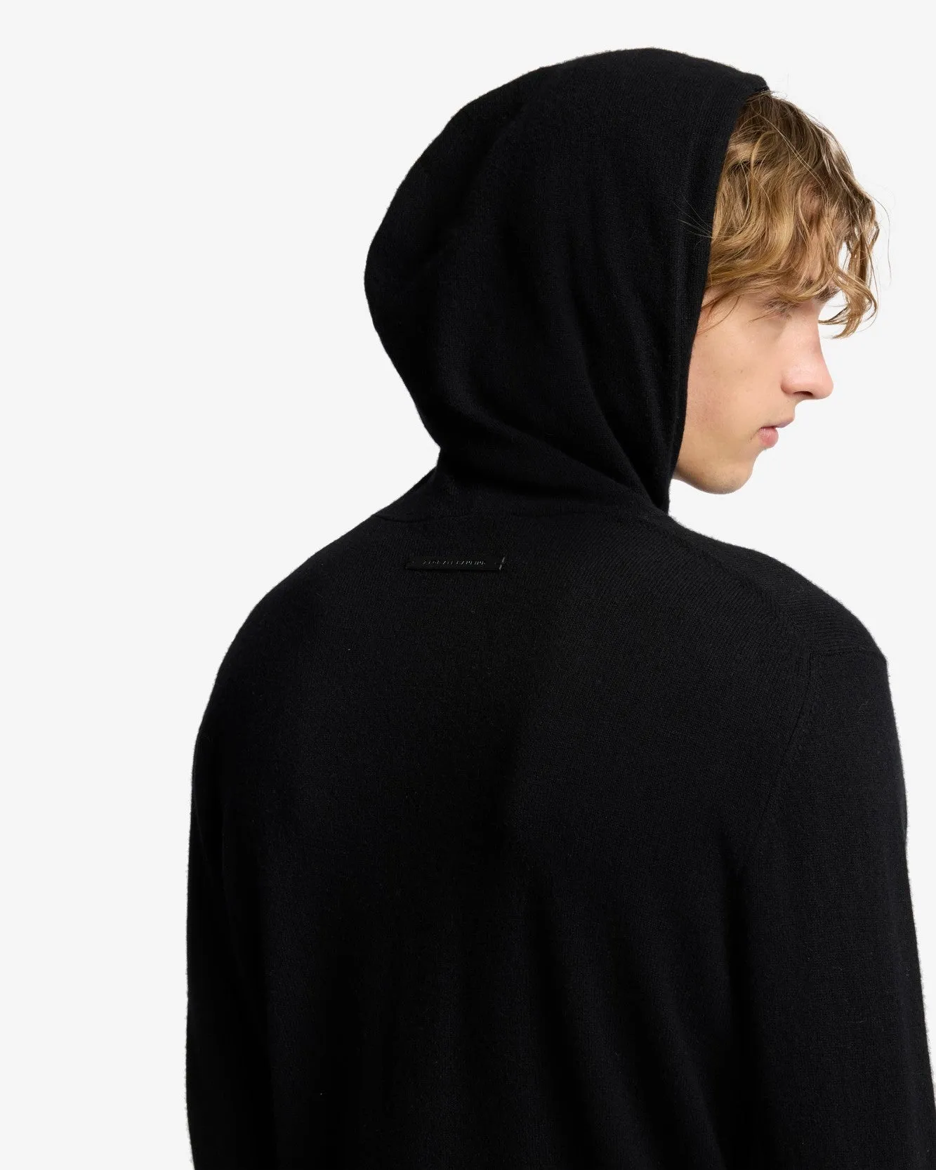 Cashmere Hoodie In Coal sold by 7 For All Mankind product image thumbnail 4