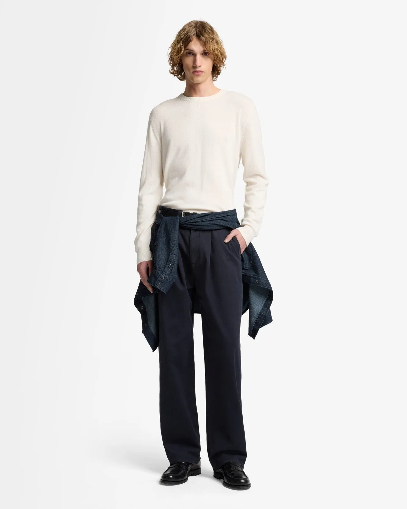 Comfort Twill Pleated Trouser In Vulcan sold by 7 For All Mankind product image thumbnail 2