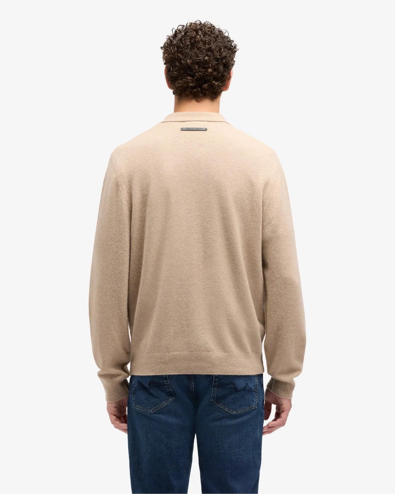Cashmere Polo Sweater In Umber sold by 7 For All Mankind product image thumbnail 5