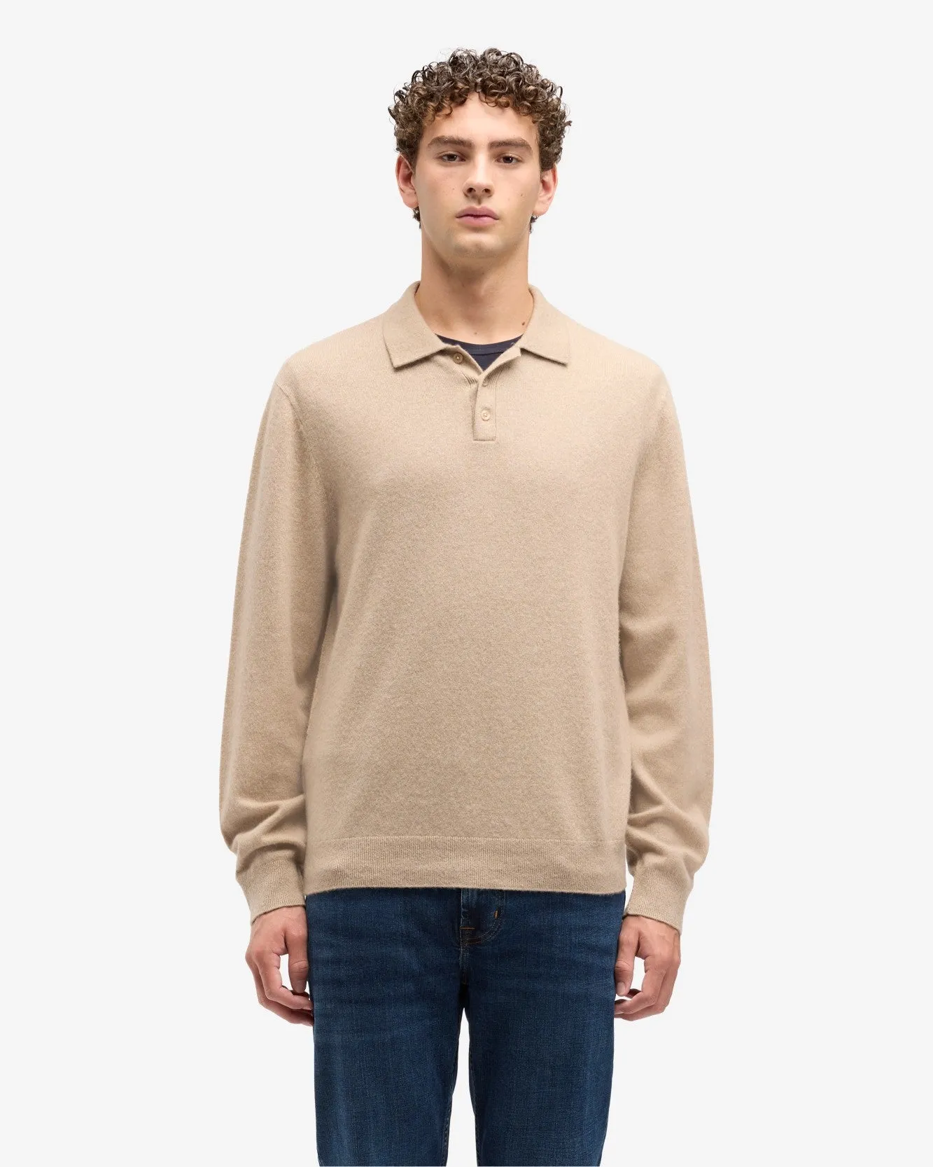 Cashmere Polo Sweater In Umber sold by 7 For All Mankind product image thumbnail 2